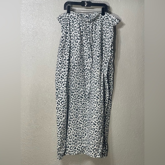 Emerson Fry India Collection Bardot Skirt - Charcoal Leopard Organic - Size L - Picture 2 of 6